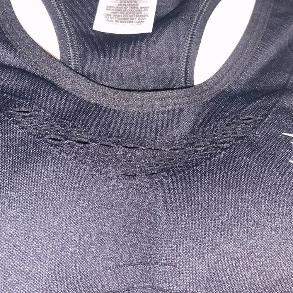 GYMSHARK Energy Seamless Sports Bra. Small.‎ Black.